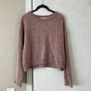Chenille Cropped Sweater